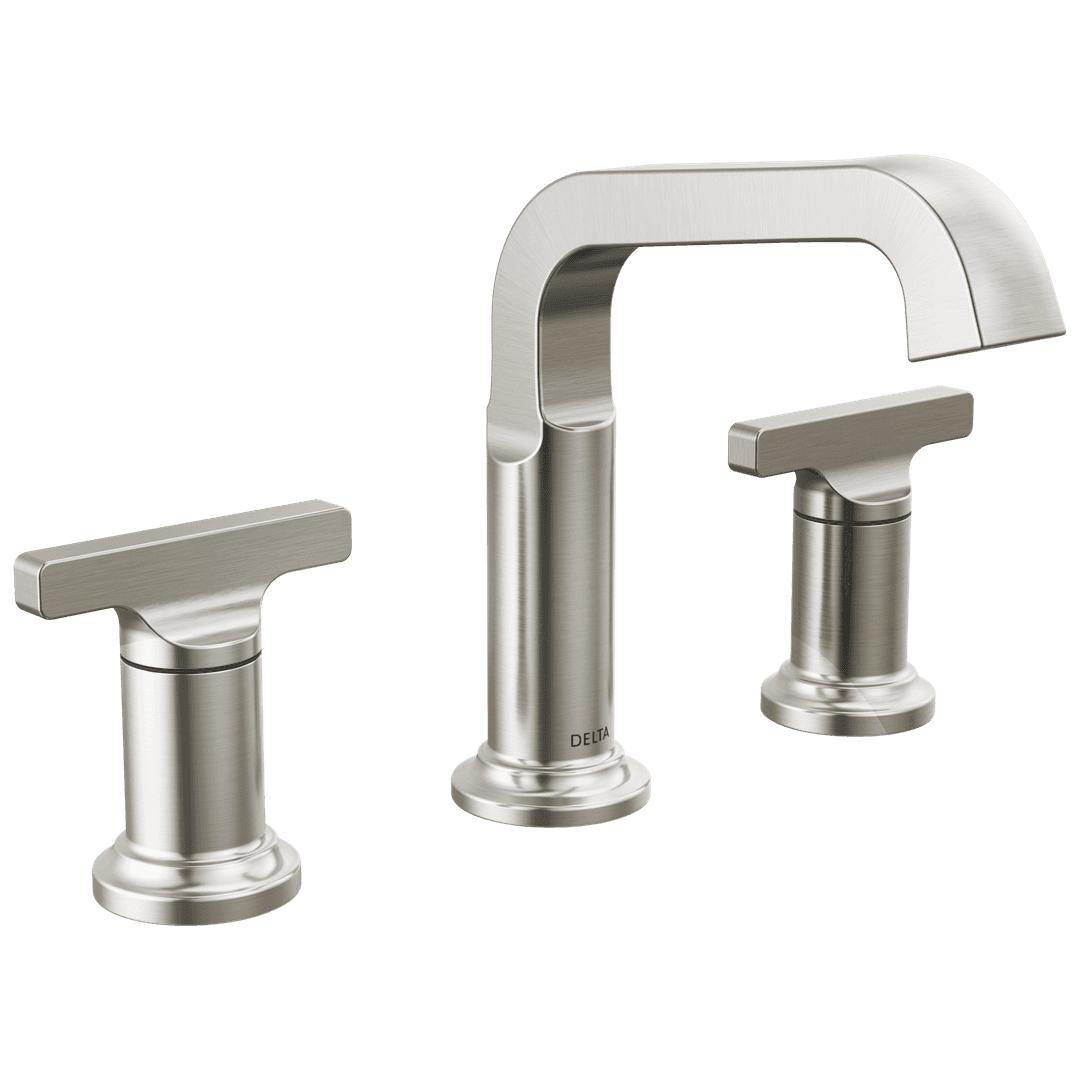 Delta Faucet TetraE Two Handle Widespread Bathroom Faucet - Lumicoat Stainless by Delta Faucet