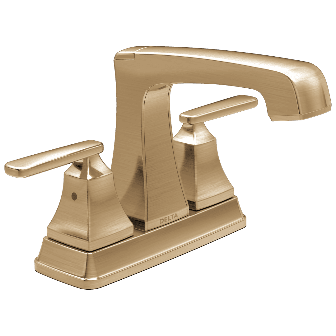 Ashlyn Two Handle Centerset Bathroom Faucet Champagne Bronze by Delta Faucet