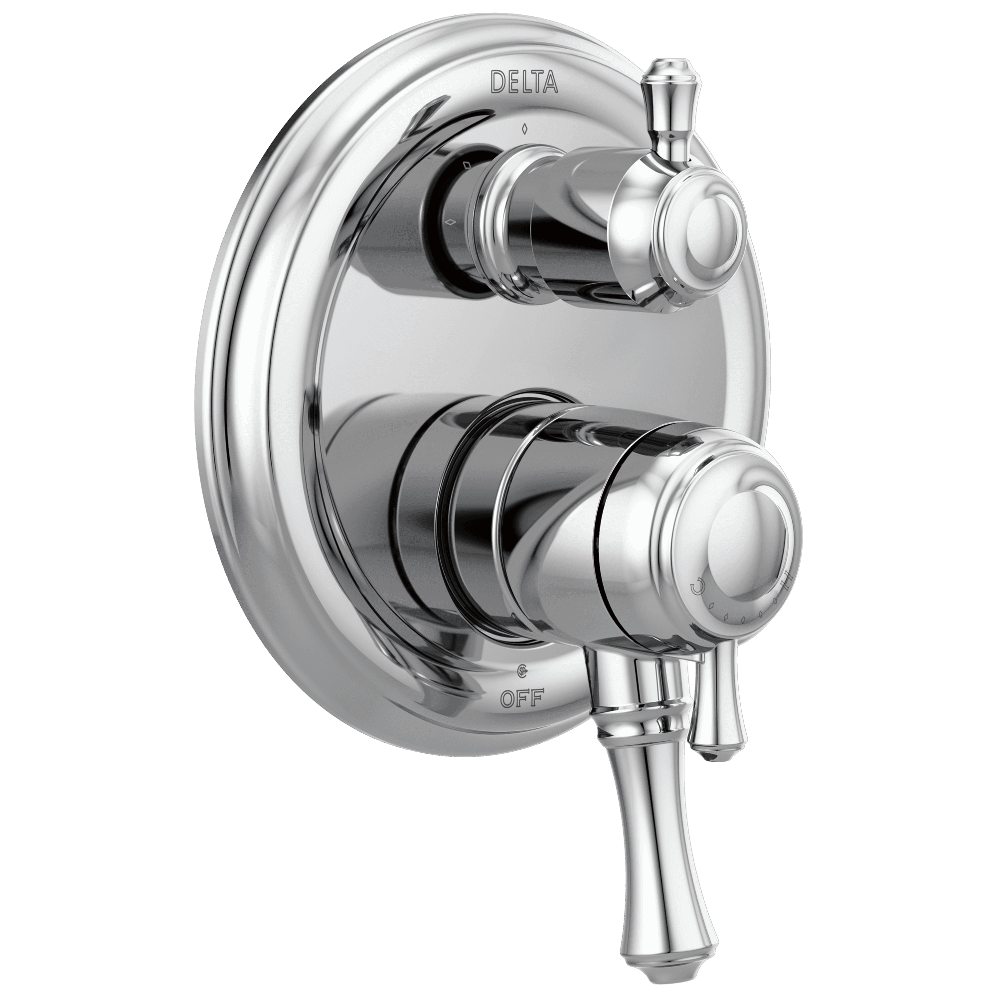 Delta Faucet CassidyE Traditional 2-Handle Monitor 17 Series Valve Trim with 3-Setting Integrated Diverter - Chrome by Delta Faucet