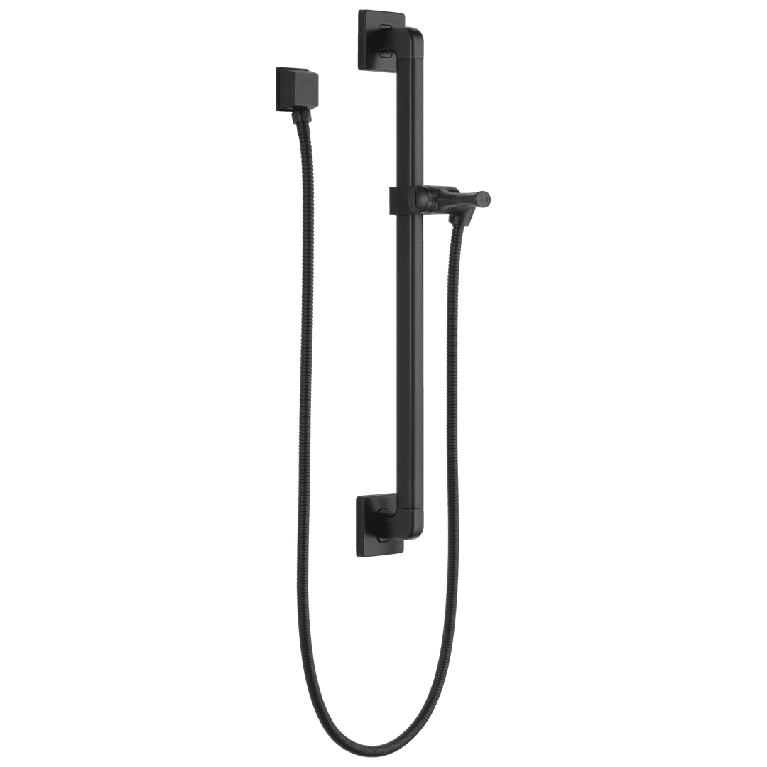 Delta Faucet Universal Showering Components Adjustable Slide Bar / Grab Bar Assembly with Elbow - Matte Black by Delta Faucet