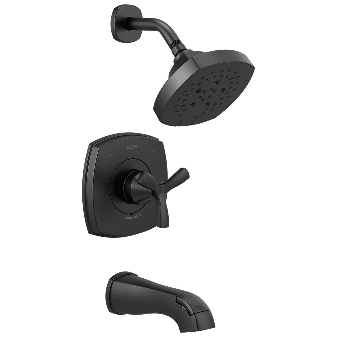 Delta Faucet Stryke 14 Series Tub and Shower - Matte Black by Delta Faucet