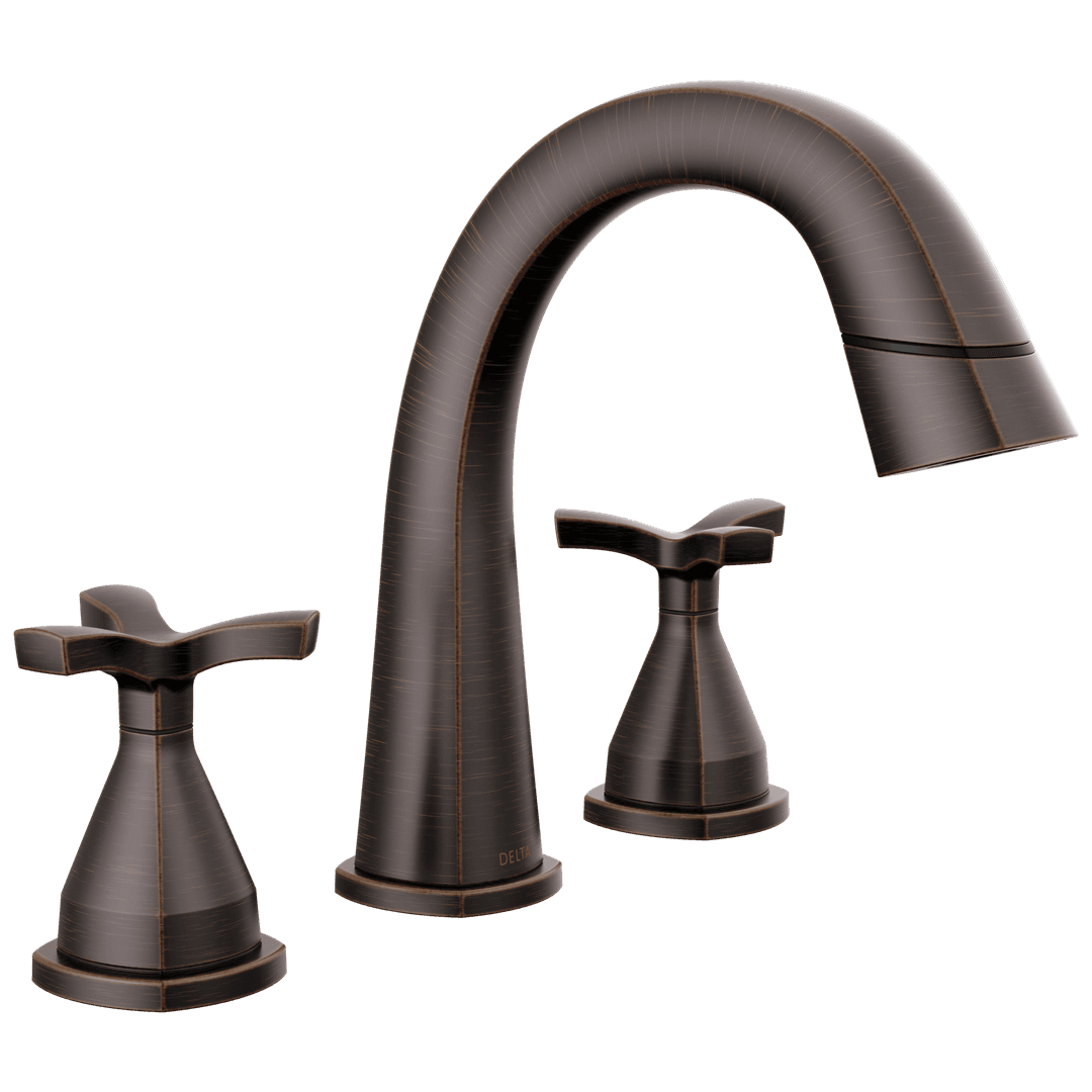 Delta Faucet Stryke Two Handle Widespread Pull Down Bathroom Faucet - Venetian - Bronze by Delta Faucet