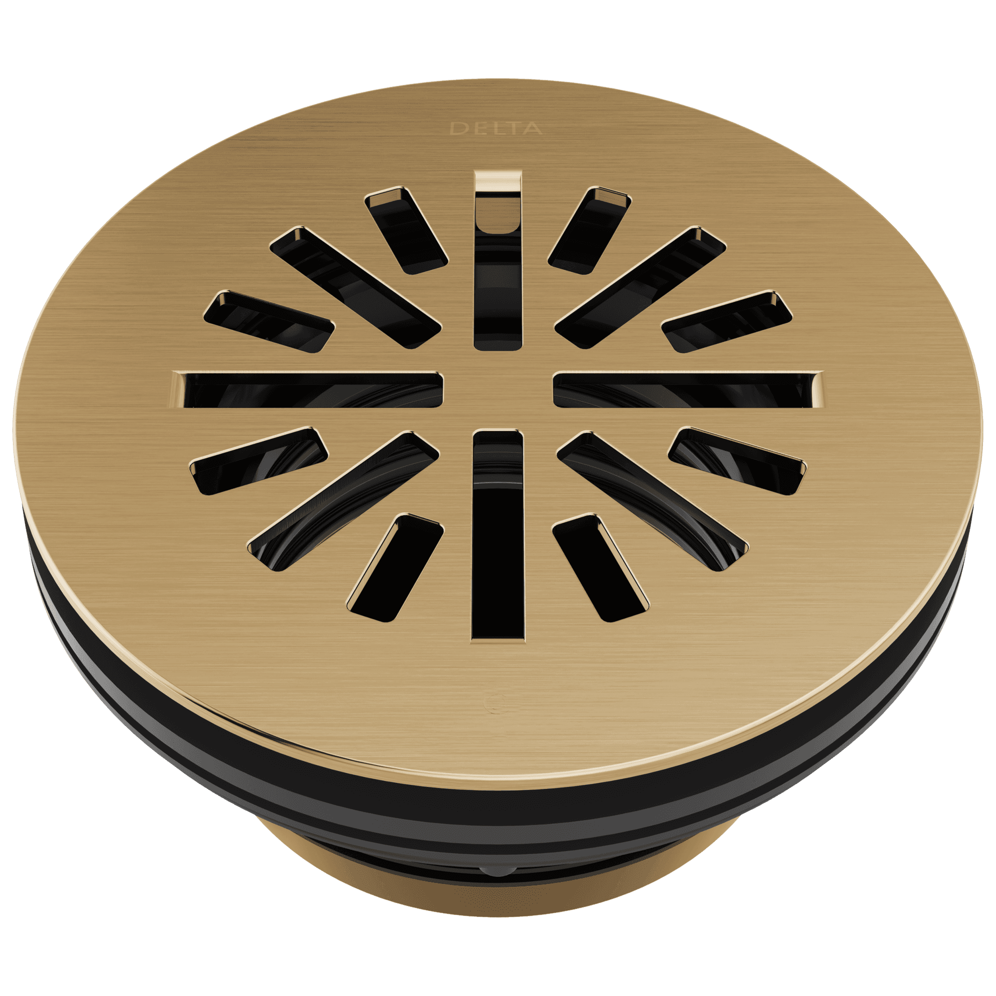 Delta Faucet Other 4'' Prefab Round Shower Drain - Champagne Bronze by Delta Faucet