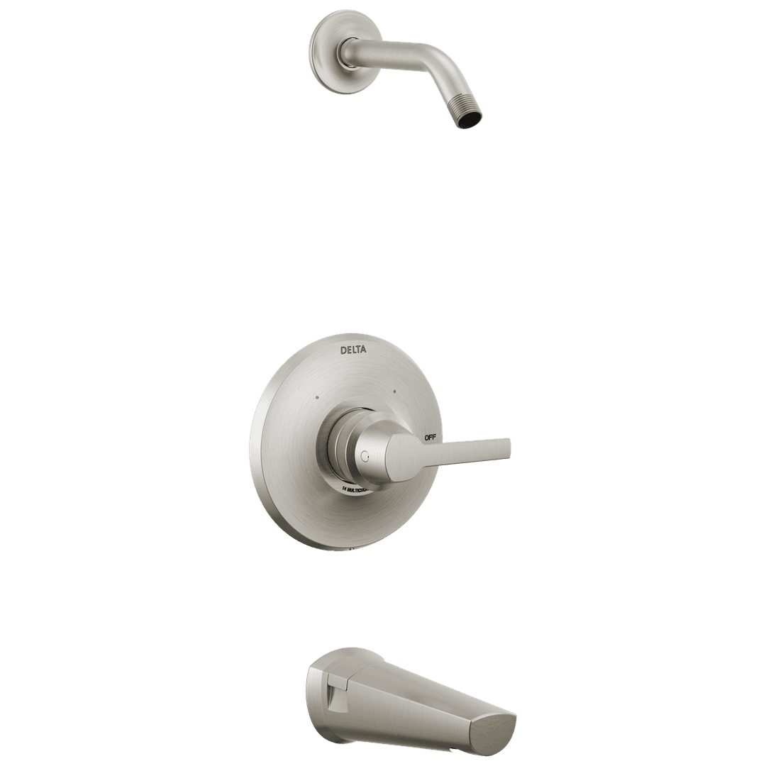 Delta Faucet GaleonE 14 Series Tub & Shower Trim - Less Head - Lumicoat Stainless by Delta Faucet