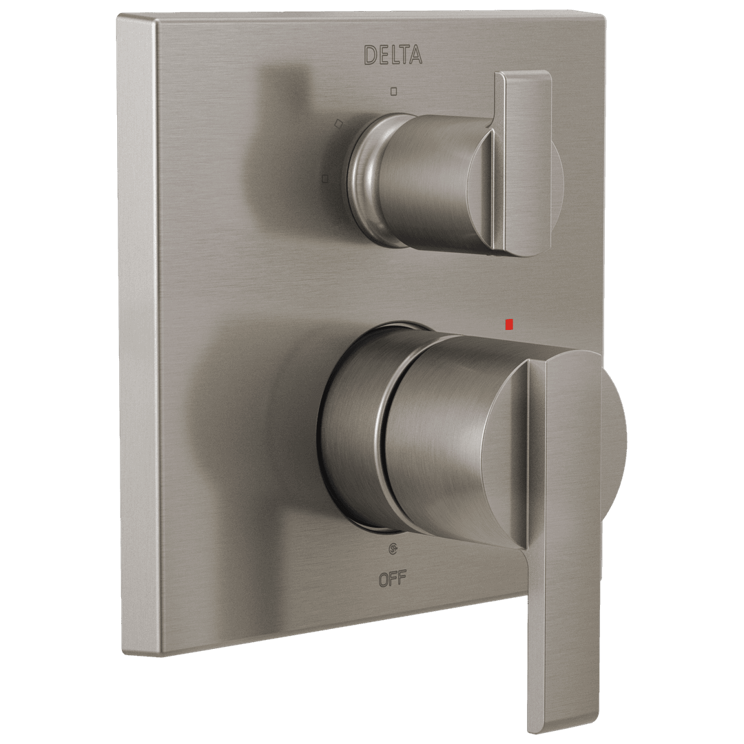 Ara Angular Modern Monitor 14 Series Valve Trim with 3-Setting Integrated Diverter by Delta Faucet