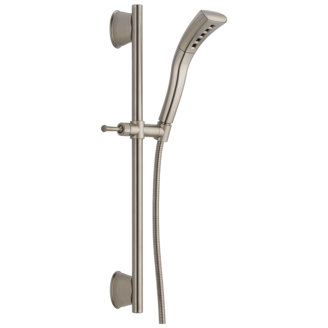 Delta Faucet Universal Showering Components H2OKineticSingle-Setting Slide Bar Hand Shower - Stainless by Delta Faucet