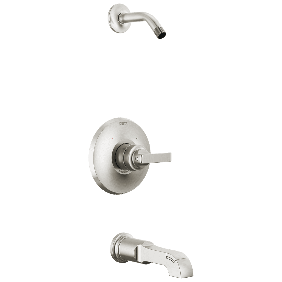 Delta Faucet Tetrae Monitor 14 Series Tub & Shower Trim - Less Head - Lumicoat Stainless by Delta Faucet