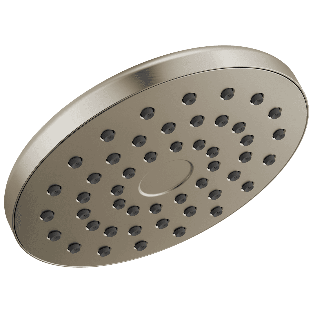 Delta Faucet Universal Showering Components: PivotPro Raincan Shower Head - Lumicoat Stainless by Delta Faucet