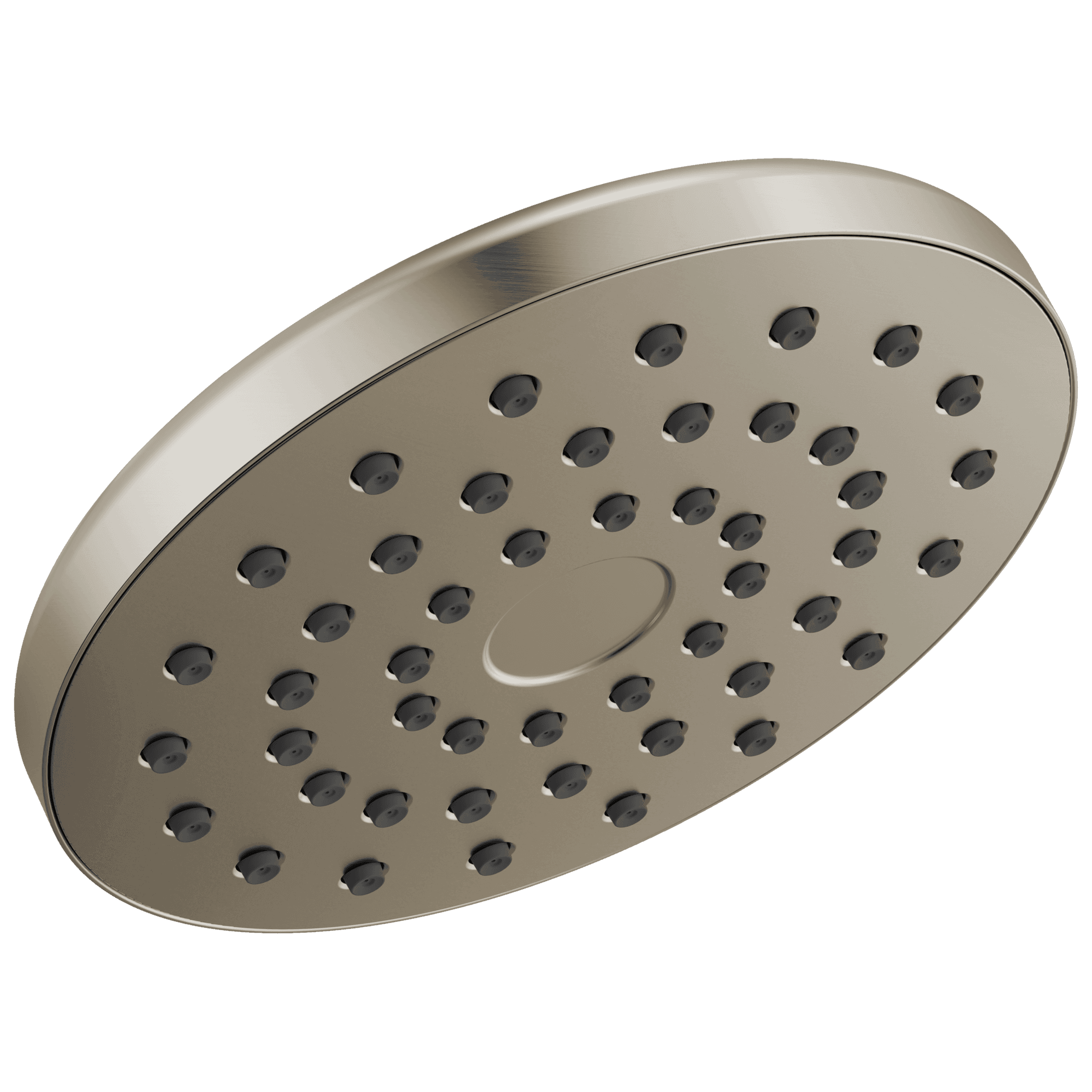 Delta Faucet Universal Showering Components: PivotPro Raincan Shower Head - Lumicoat Stainless by Delta Faucet