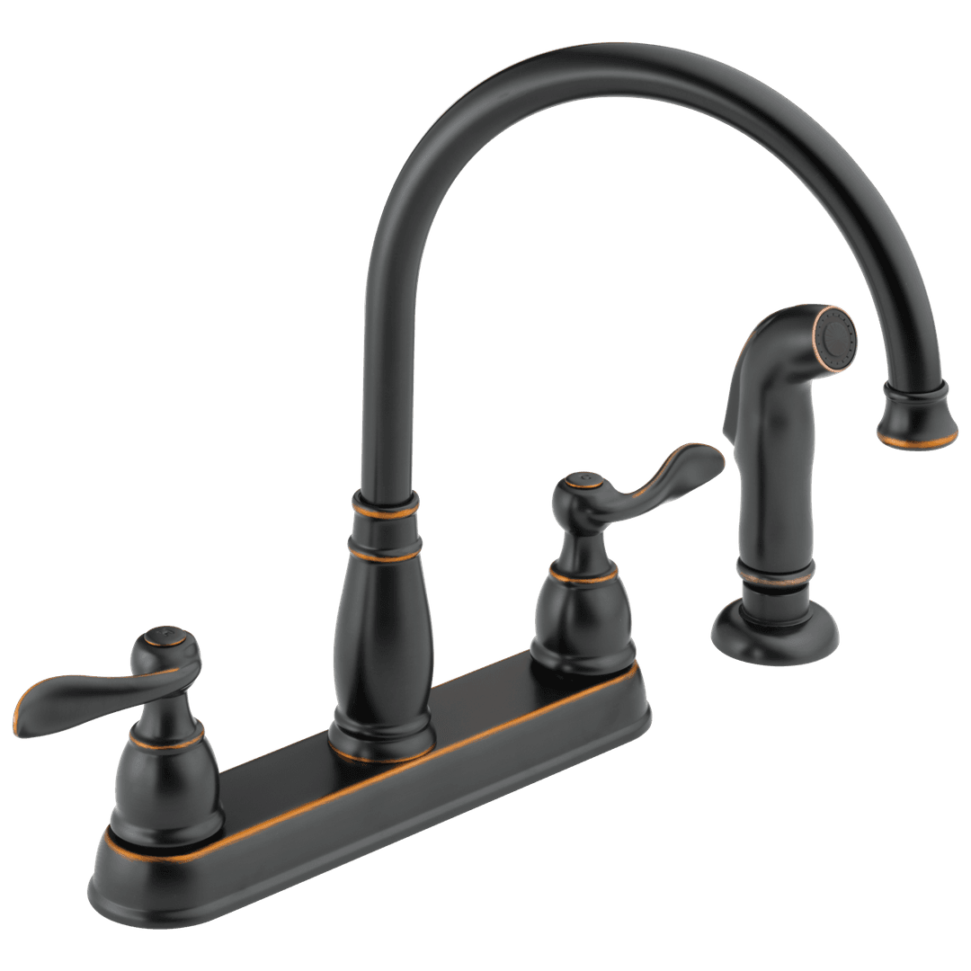 Delta Faucet Windemere Two Handle Kitchen Faucet - Oil Bronze by Delta Faucet