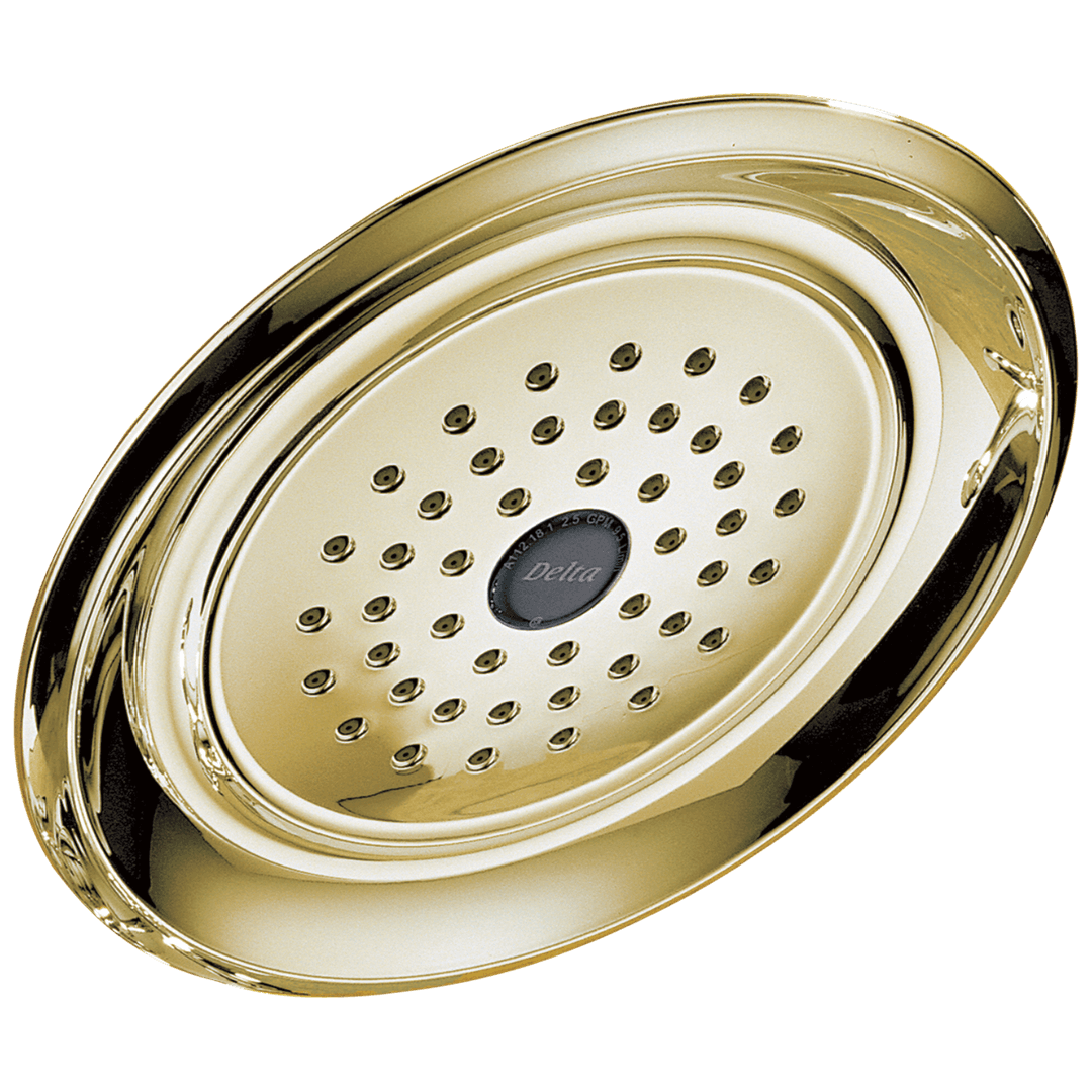 Delta Faucet Universal Showering Components Single-Setting Raincan Shower Head - Polished Brass by Delta Faucet