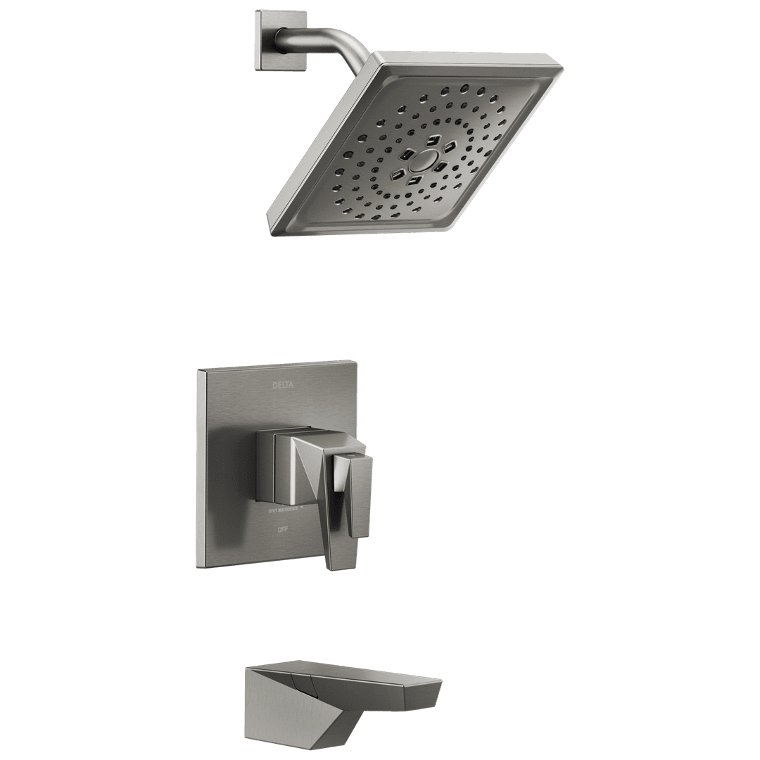 Delta Faucet TrillianE TempAssure 17T Series Tub & Shower Trim - Lumicoat Black Stainless by Delta Faucet