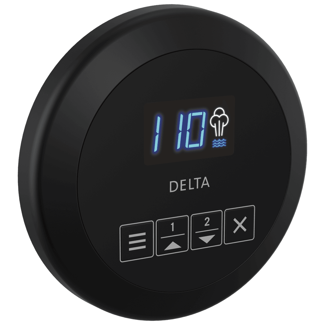 Delta Faucet Universal Showering Components Round Steam Control - Matte Black by Delta Faucet