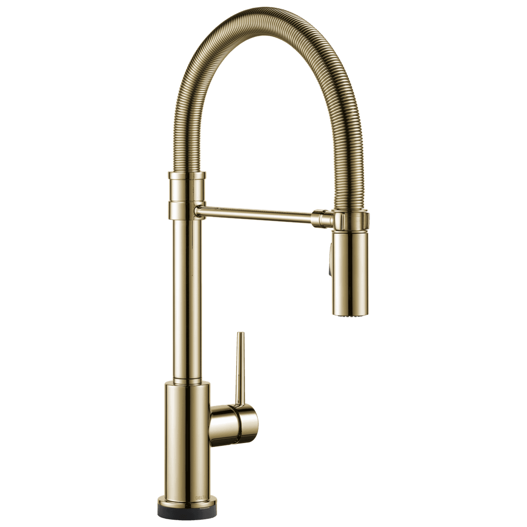 Delta Faucet Trinsic: Touch<sub>2</sub>O Technology Kitchen Faucet with Touchless Technology - Polished Nickel by Delta Faucet