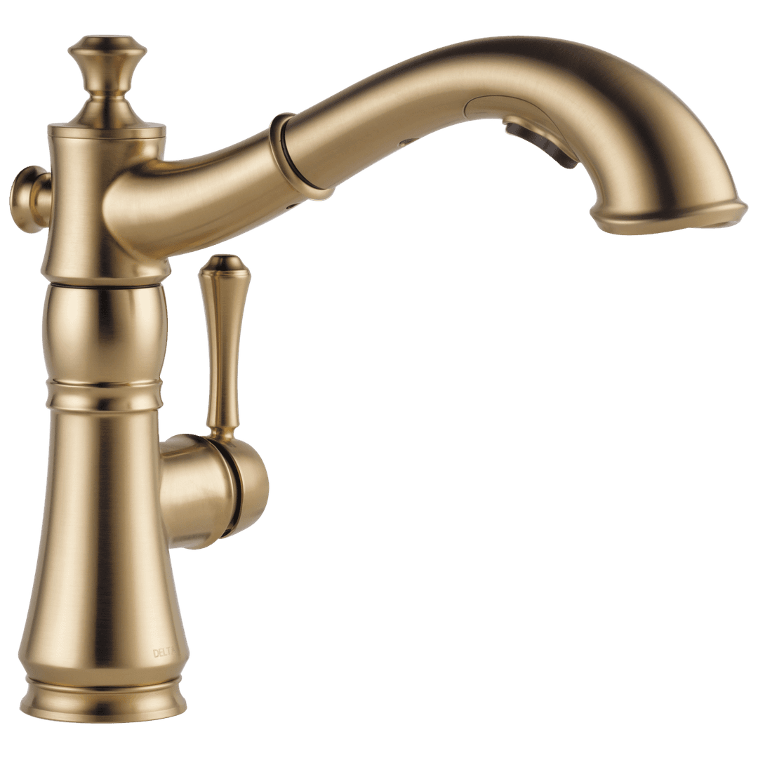 Delta Faucet CassidyE Single Handle Pull-Out Kitchen Faucet - Champagne Bronze by Delta Faucet