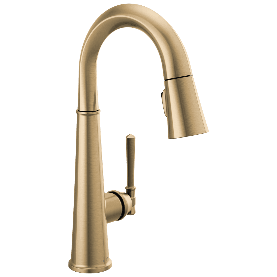 Delta Faucet EmmelineE | Single handle | Pull down - Lumicoat Champagne Bronze by Delta Faucet