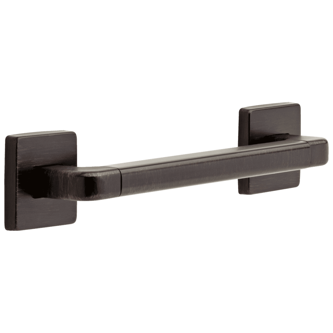 BathSafety 12'' Angular Modern Decorative ADA Grab Bar - Venetian Bronze by Delta Faucet