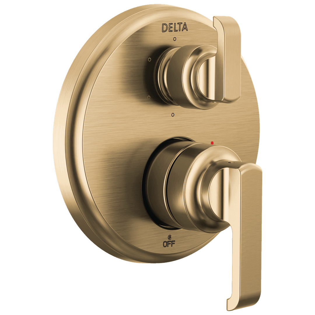 Delta Faucet Tetrae 14 Series Integrated Diverter Trim With 6-setting - Lumicoat Champagne - Bronze by Delta Faucet