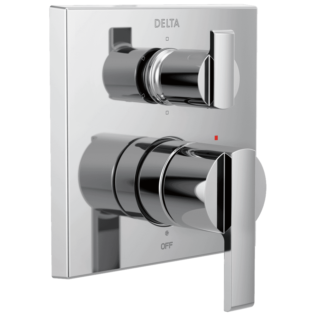 Ara Angular Modern Monitor 14 Series Valve Trim with 6-Setting Integrated Diverter by Delta Faucet