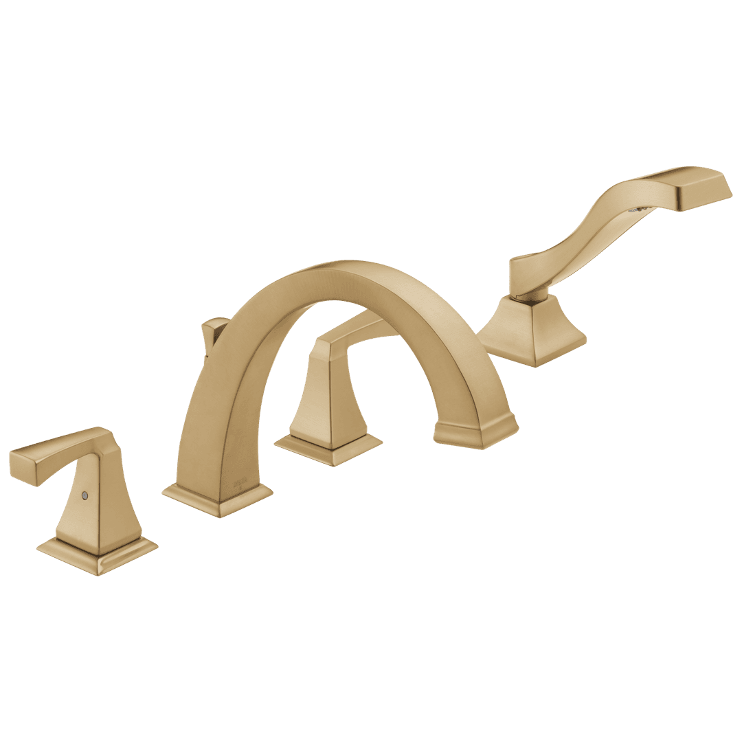 Delta Faucet DrydenE Roman Tub with Hand Shower Trim - Champagne Bronze by Delta Faucet