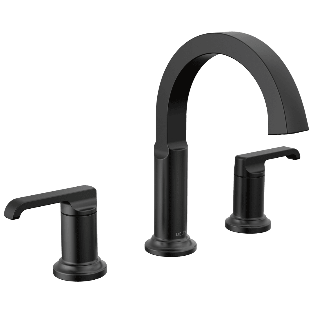 Delta Faucet Tetrae Two Handle Widespread Bathroom Faucet - Matte Black by Delta Faucet