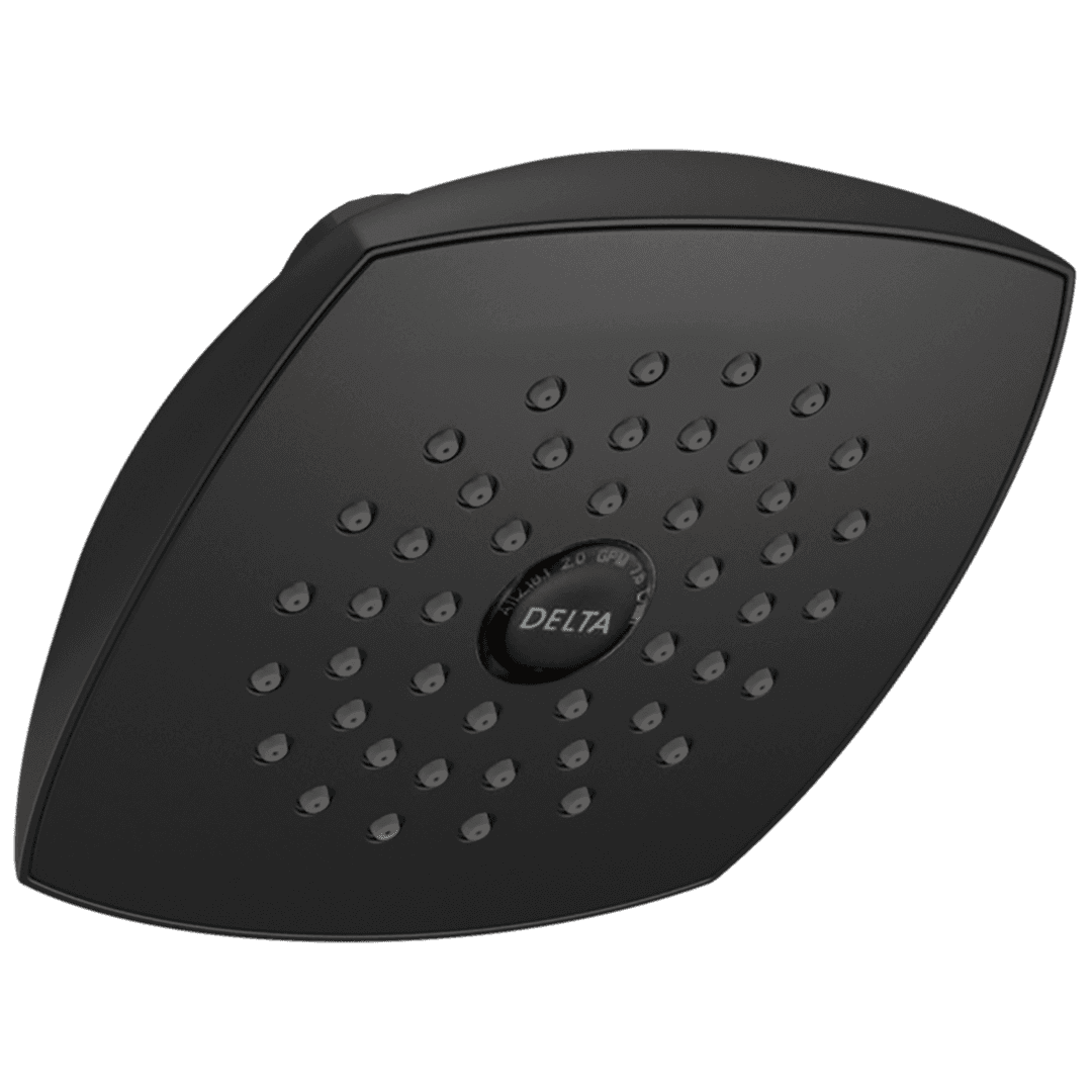 Delta Faucet Universal Showering Components Raincan Single-Setting Touch-Clean Shower Head - Matte Black by Delta Faucet