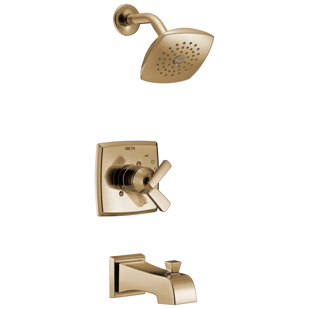 Ashlyn Monitor 17 Series Tub and Shower Trim Champagne Bronze by Delta Faucet