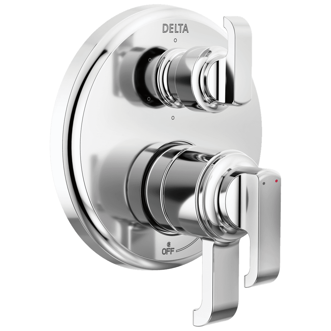 Delta Faucet Tetrae 17 Series Integrated Diverter Trim with 6-Setting - Lumicoat Chrome by Delta Faucet