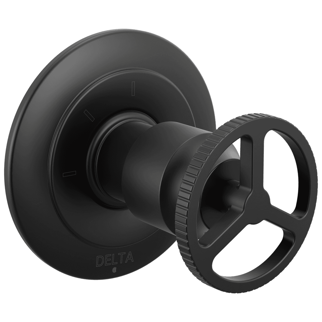 Delta Faucet Trinsic Diverter Trim 3-Setting - Matte Black by Delta Faucet