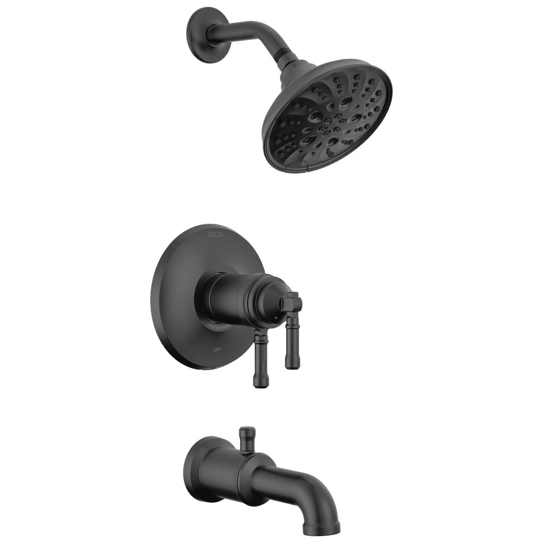 BroderickE 17T Series Tub Shower Trim - Matte Black by Delta Faucet