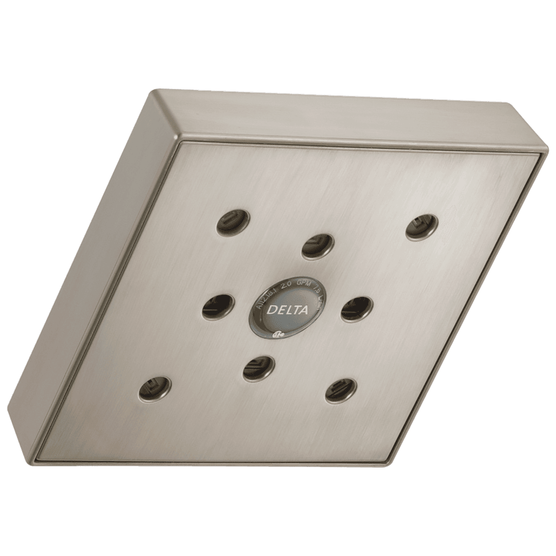 Delta Faucet Universal Showering Components H2OKineticSingle-Setting Raincan Shower Head - Spotshield Stainless by Delta Faucet