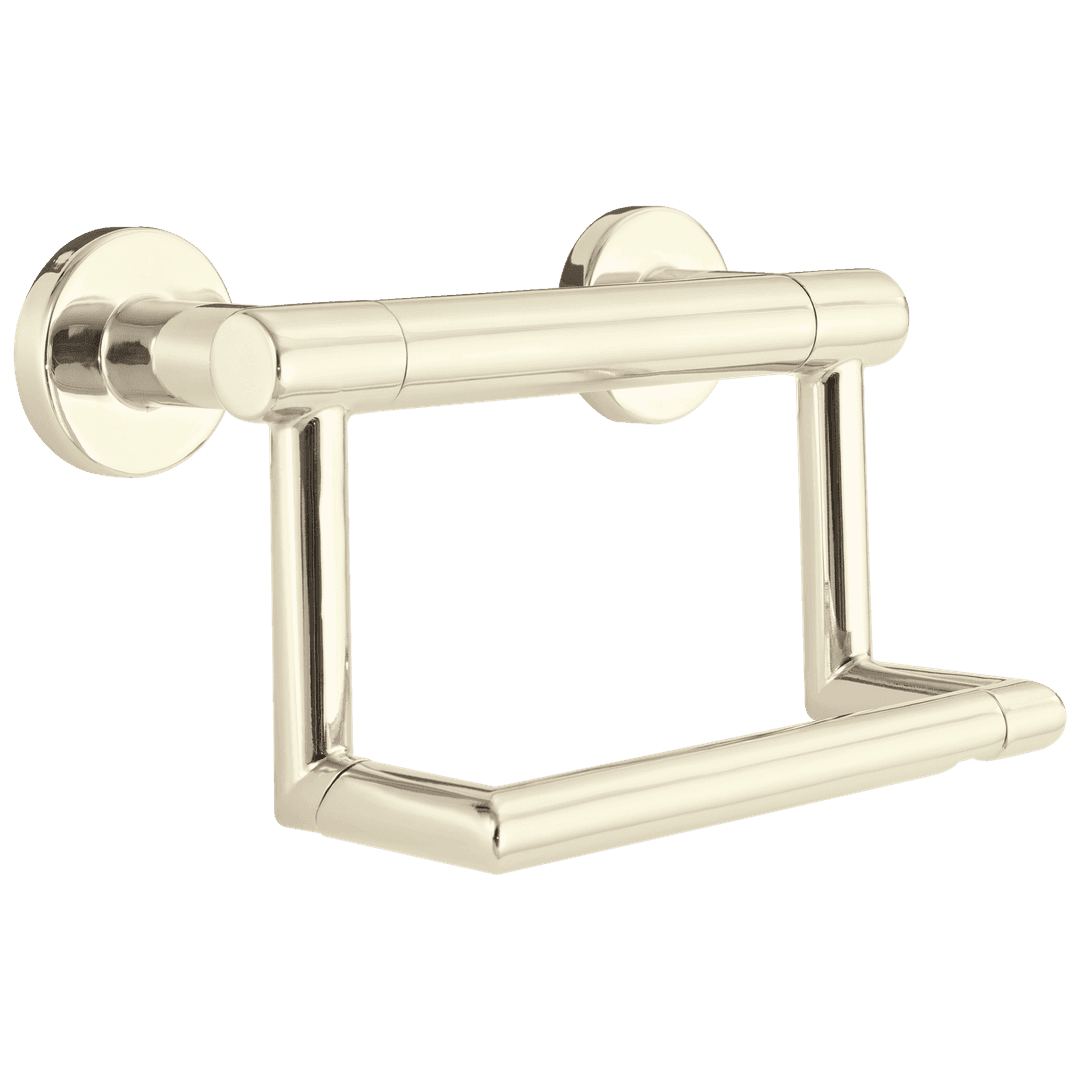 BathSafety Contemporary Tissue Holder with Assist Bar - Polished Nickel by Delta Faucet