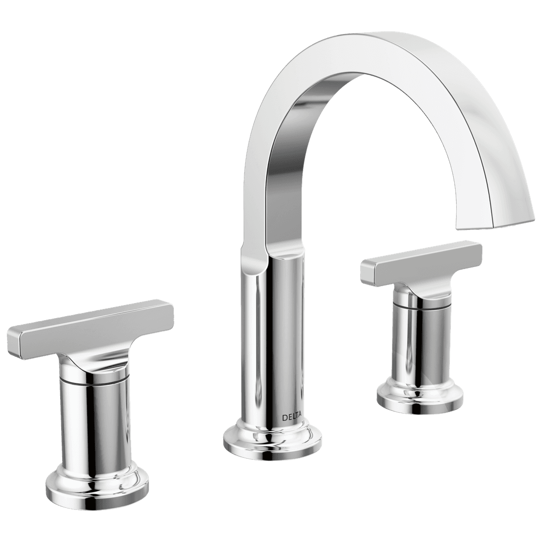 Delta Faucet Tetrae Two Handle Widespread Bathroom Faucet - Lumicoat Chrome by Delta Faucet
