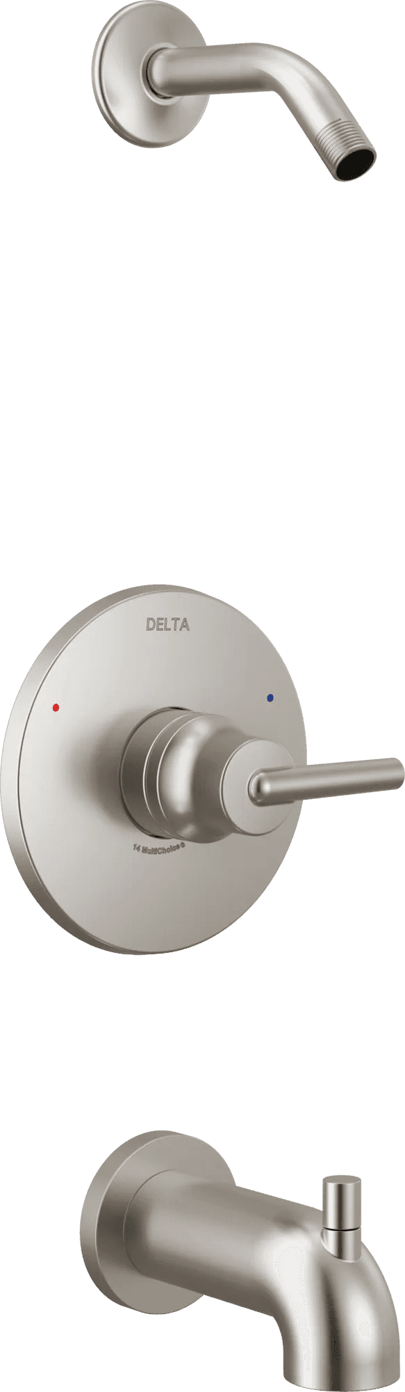 Delta Faucet Trinsic Monitor 14 Series Tub & Shower Trim - Less Head - Stainless by Delta Faucet
