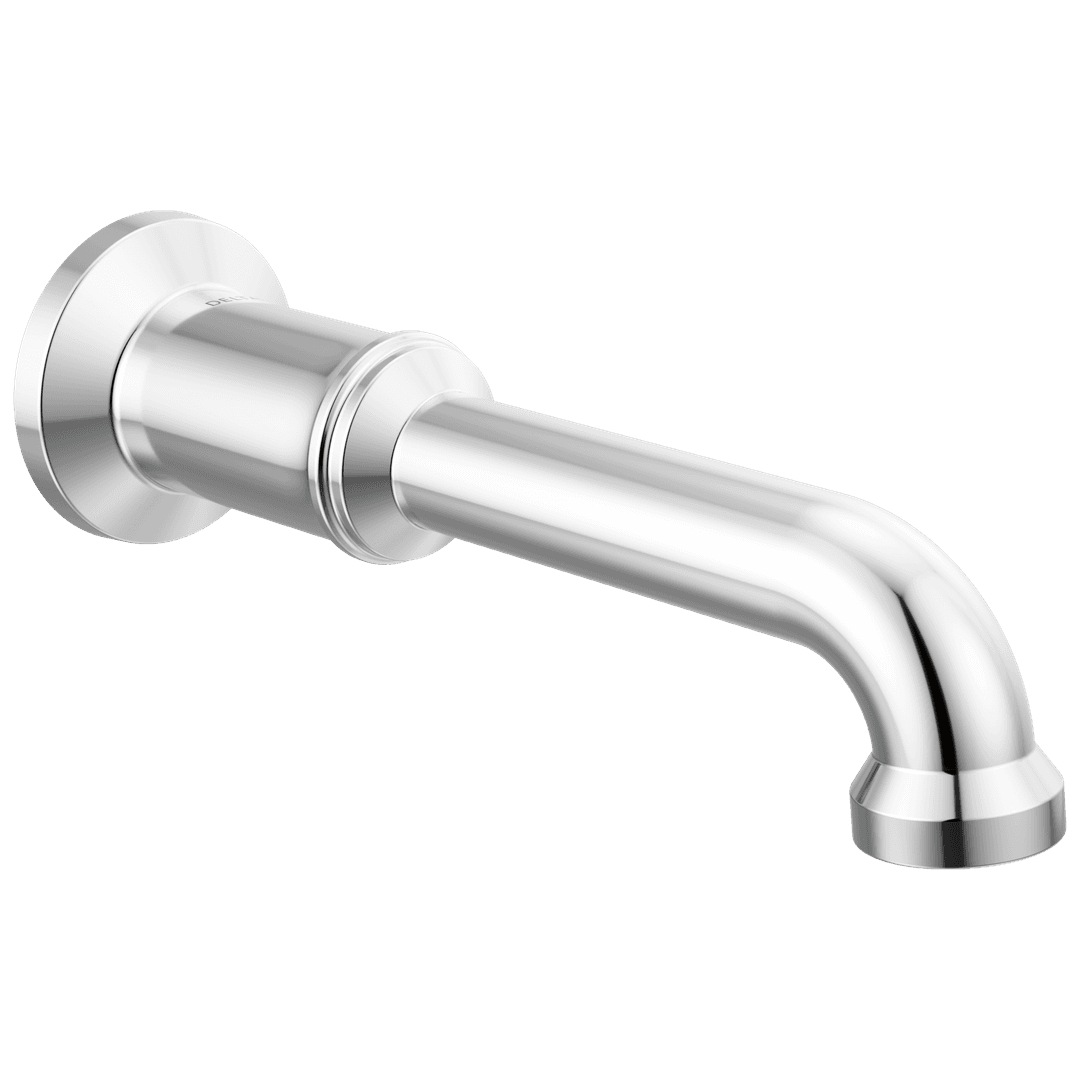BroderickE Non-Diverter Tub Spout - Lumicoat Chrome by Delta Faucet