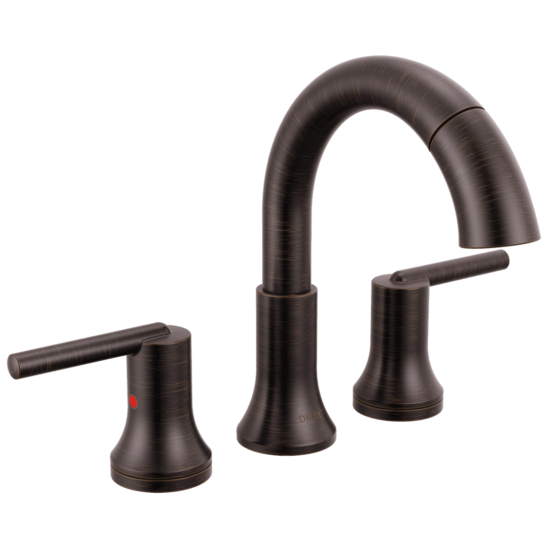 Delta Faucet Trinsic Two Handle Widespread Pull Down Bathroom Faucet - Venetian Bronze by Delta Faucet