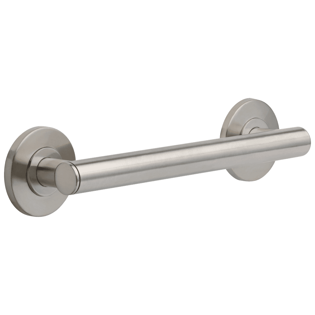 BathSafety 12'' Contemporary Decorative ADA Grab Bar - Stainless by Delta Faucet