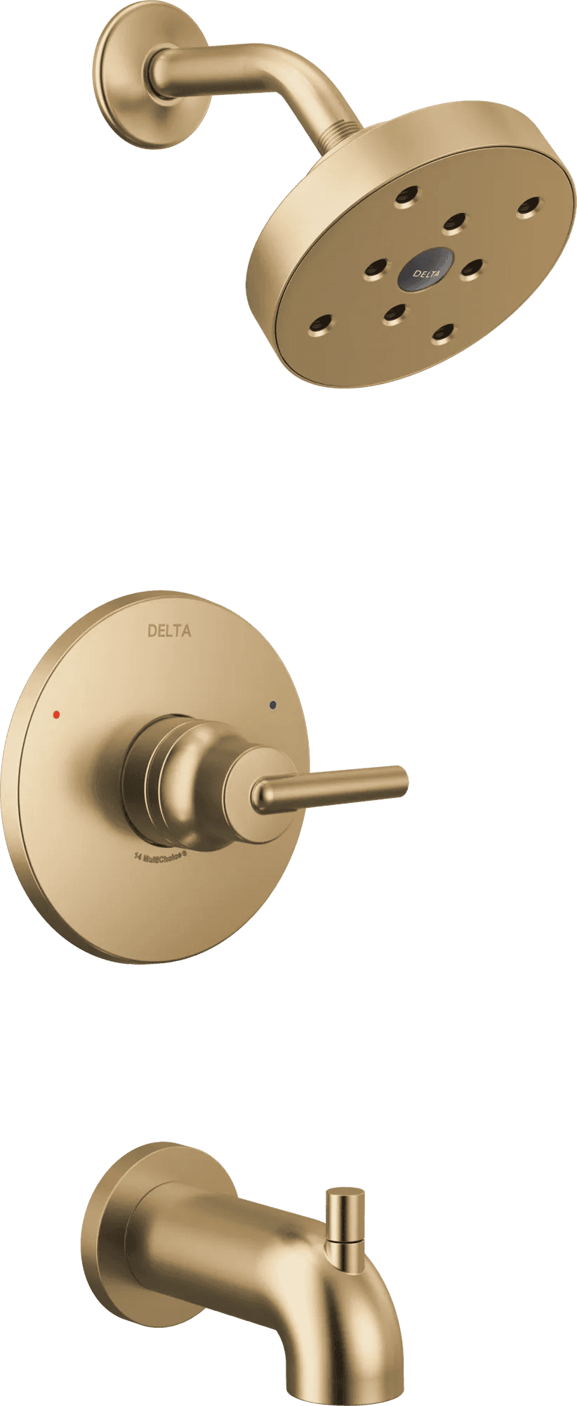 Delta Faucet Trinsic Monitor 14 Series H2OKineticTub & Shower Trim - Champagne Bronze by Delta Faucet