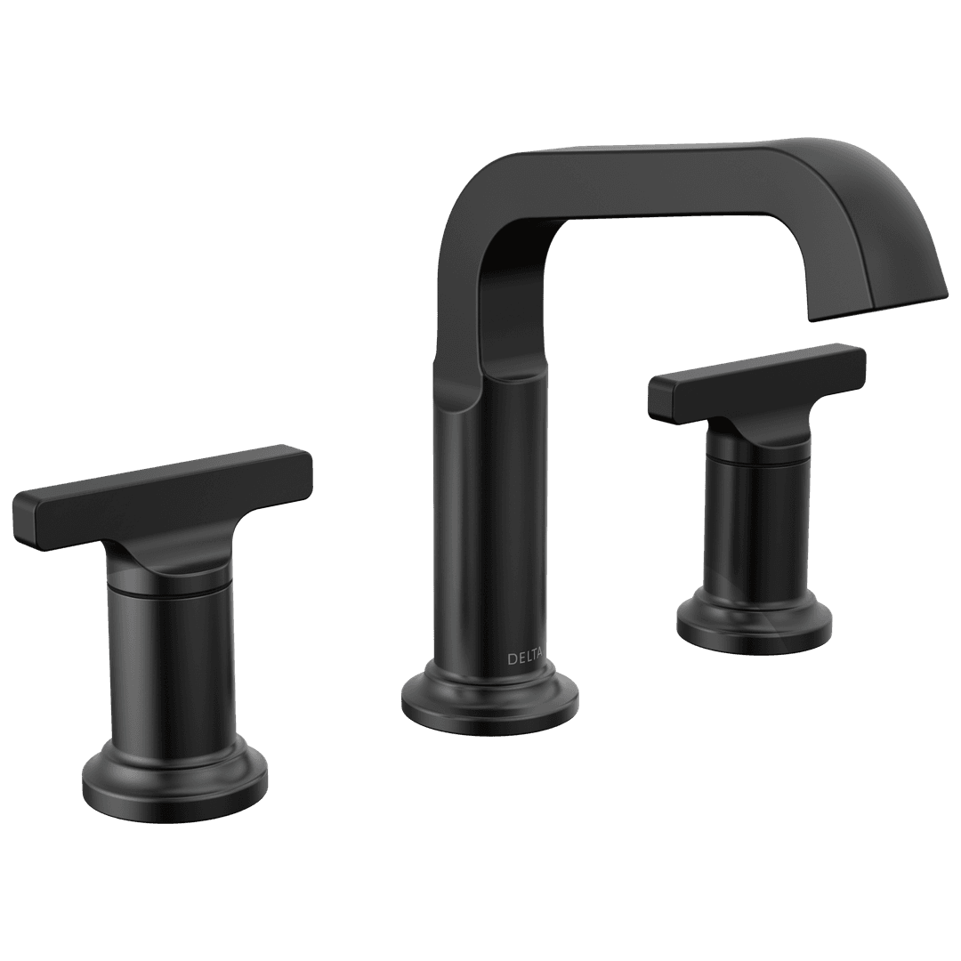 Delta Faucet Tetrae Two Handle Widespread Bathroom Faucet - Matte Black by Delta Faucet