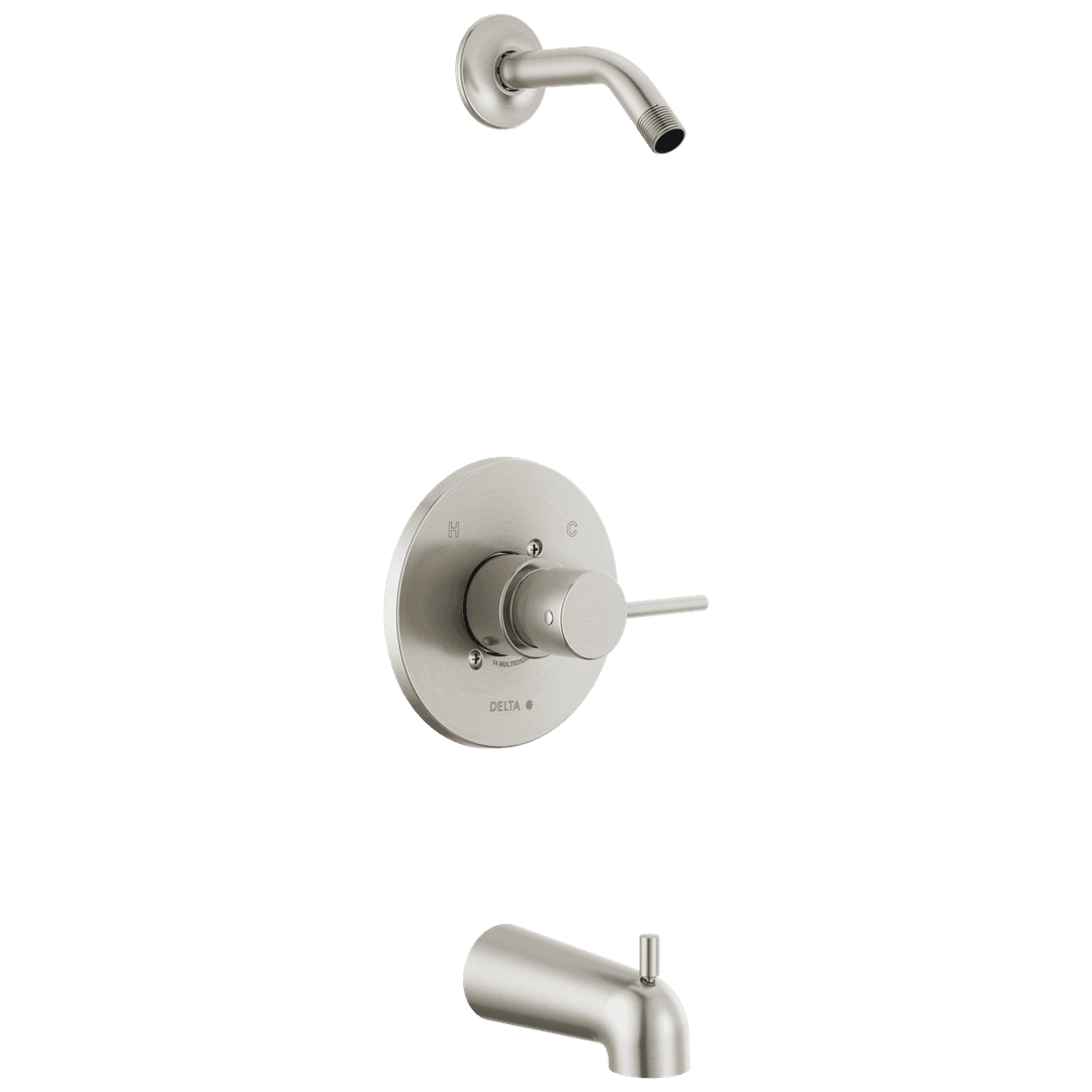 ModernE Monitor 14 Series Tub & Shower Trim - Less Head - Stainless by Delta Faucet
