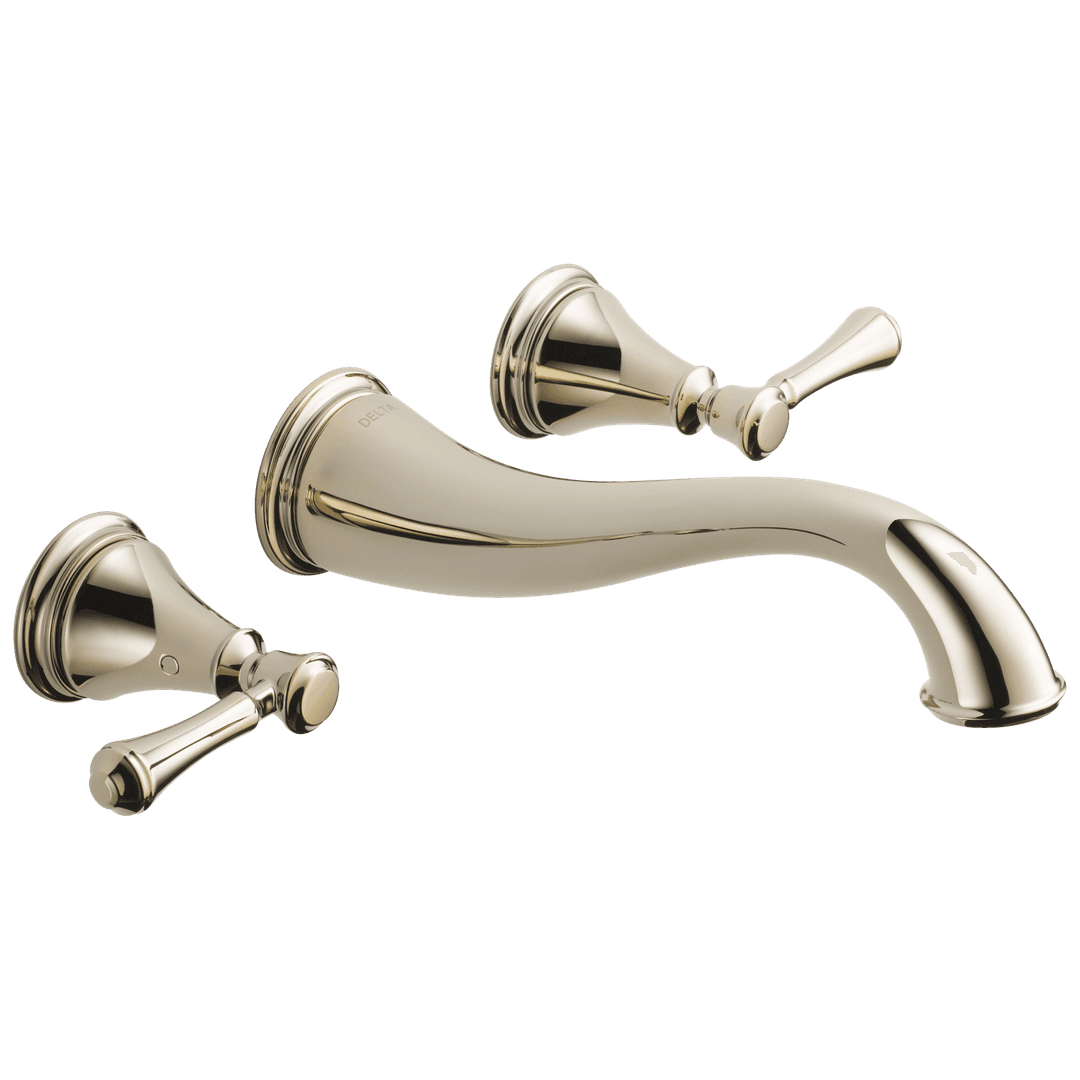 Delta Faucet CassidyE Two Handle Wall Mount Bathroom Faucet Trim - Polished Nickel by Delta Faucet