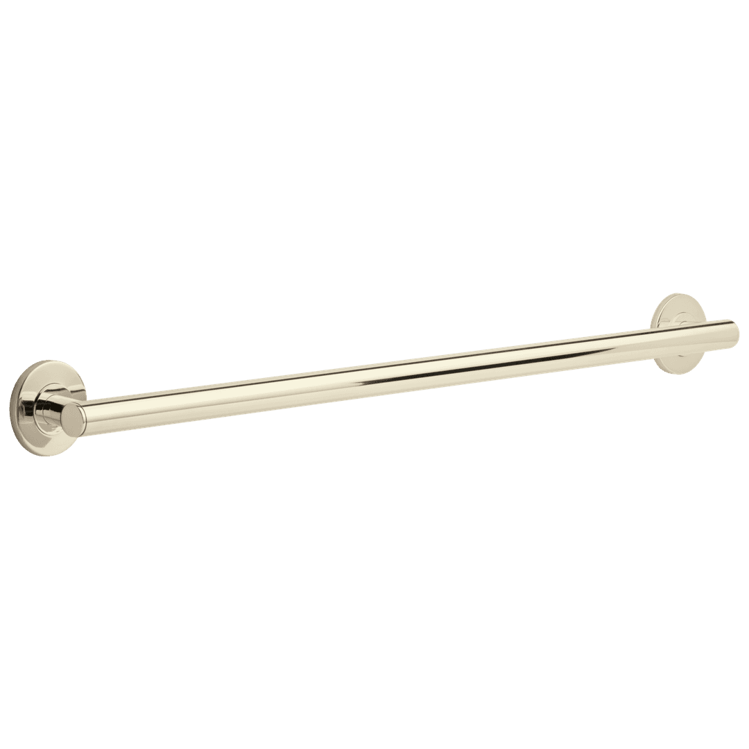 BathSafety 36'' Contemporary Decorative ADA Grab Bar - Polished Nickel by Delta Faucet