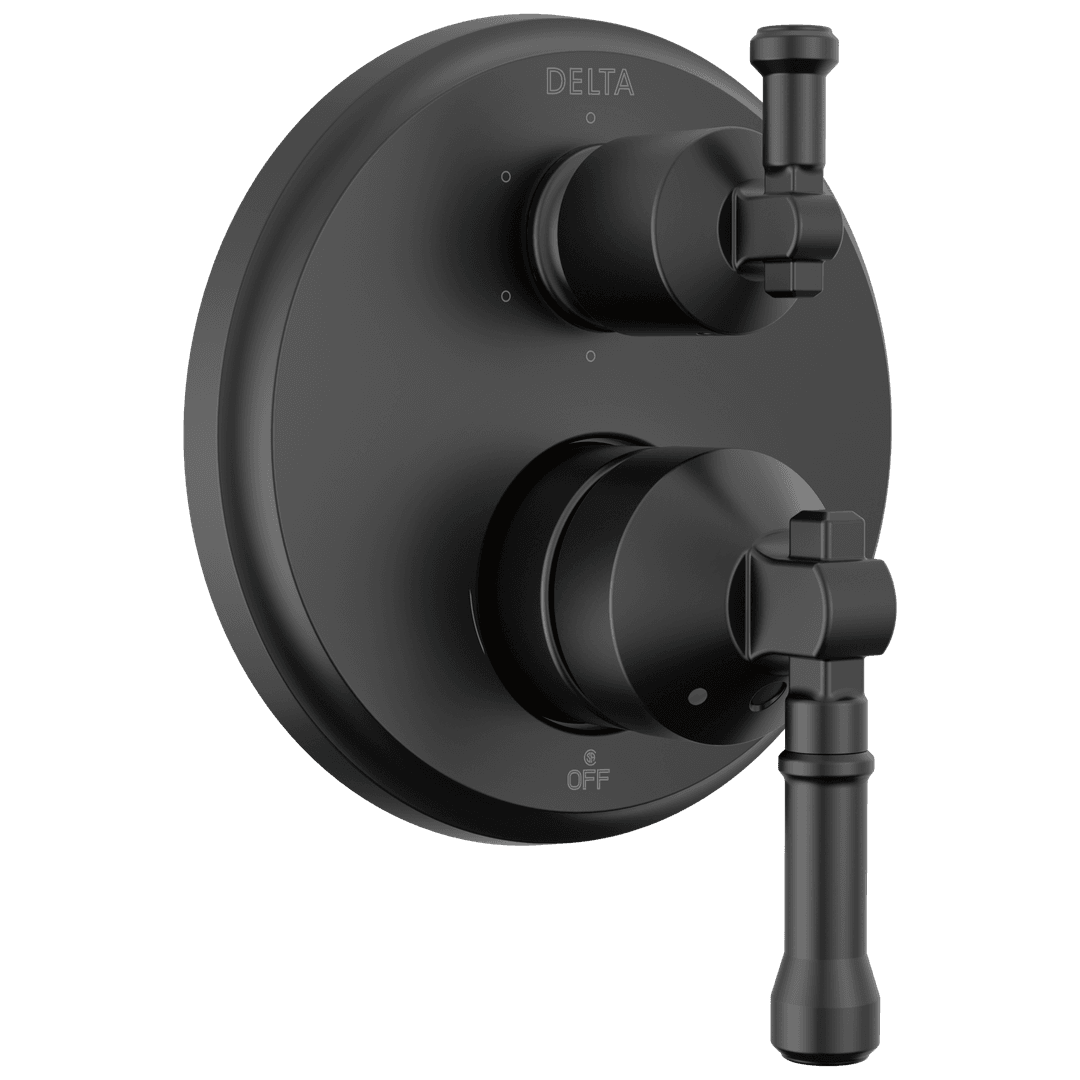 BroderickE 14 Series Integrated Diverter Trim 6-Setting - Matte Black by Delta Faucet