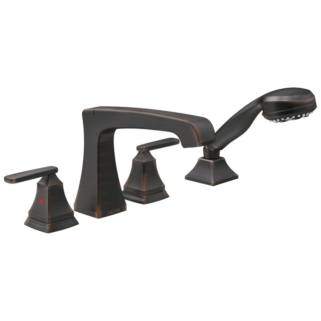 Ashlyn Roman Tub with Hand Shower Trim - Venetian Bronze by Delta Faucet