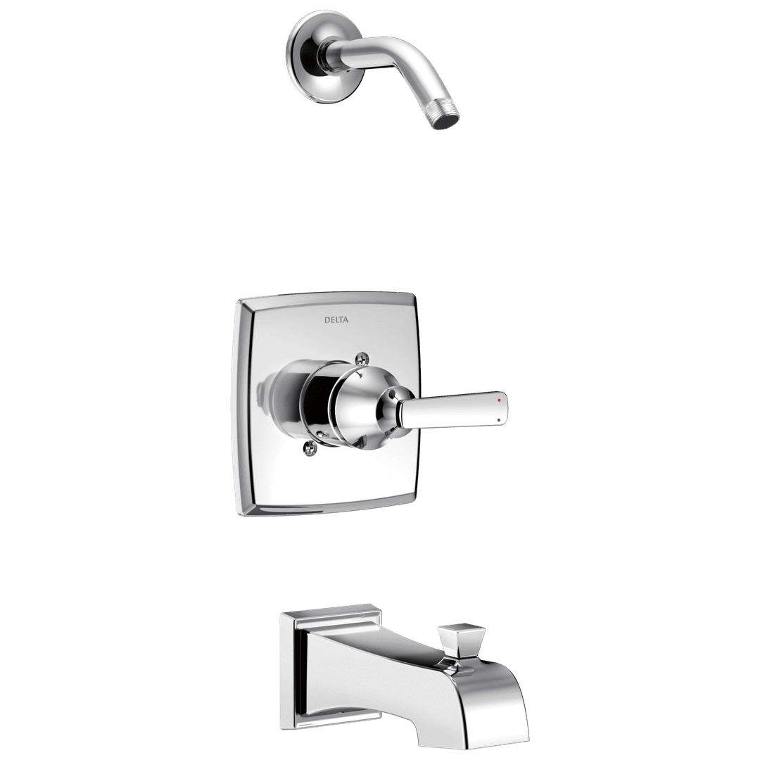 Ashlyn Monitor 14 Series Tub & Shower Trim - Less Head - Chrome by Delta Faucet