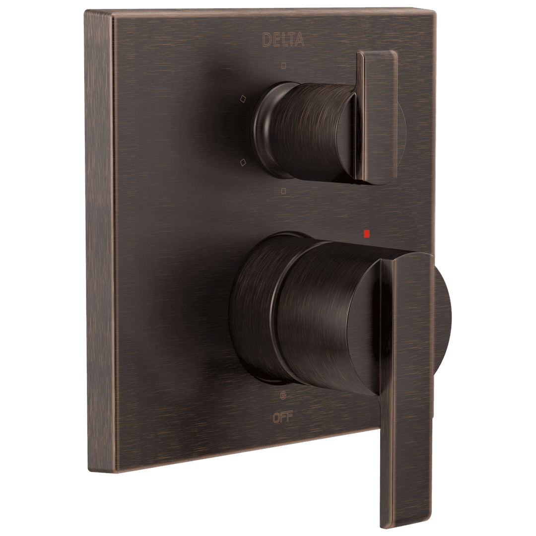 Ara Angular Modern Monitor 14 Series Valve Trim with 6-Setting Integrated Diverter by Delta Faucet