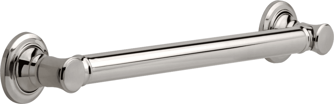 BathSafety 18'' Traditional Decorative ADA Grab Bar - Polished Nickel by Delta Faucet