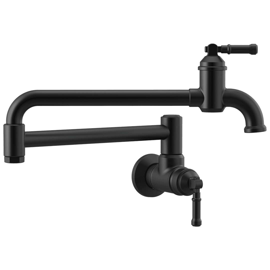 BroderickE Wall Mount Pot Filler - Matte Black by Delta Faucet