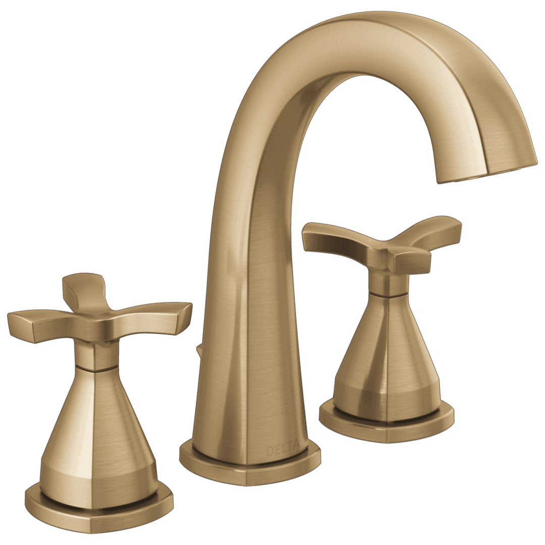 Delta Faucet Stryke Two Handle Widespread Bathroom Faucet - Lumicoat Champagne - Bronze by Delta Faucet