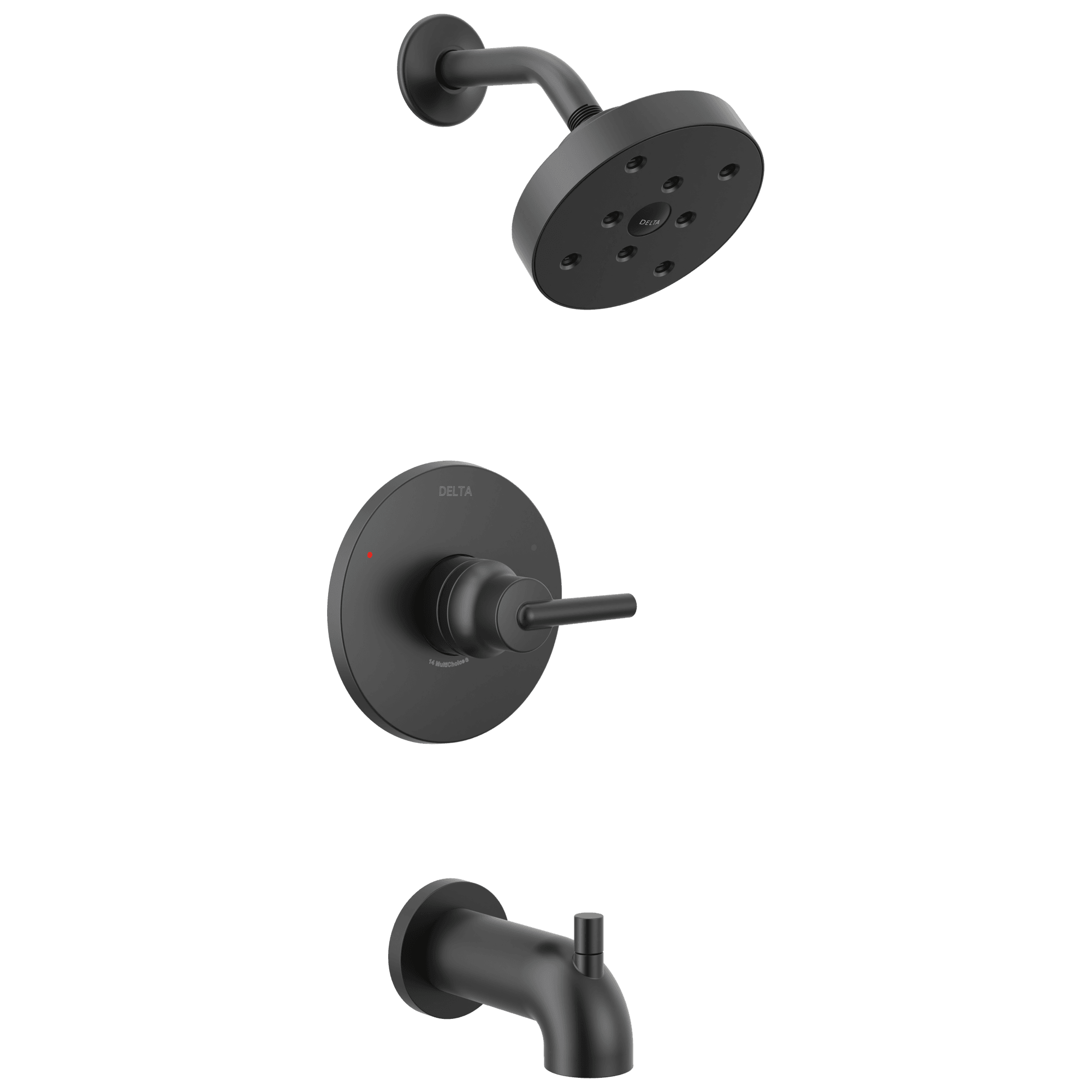 Delta Faucet Trinsic Monitor 14 Series Tub & Shower Trim - Matte Black by Delta Faucet